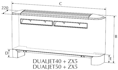 Aermec Dualjet 40+ZX5; 50+ZX5
