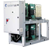 Спіральні холодильні машини, теплові насоси, компресорно-випарні блоки Systemair WQL/WQH/WQRC 524-1204