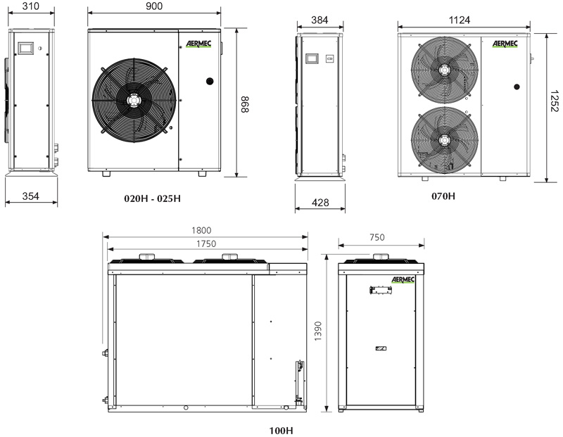 Холодильные машины Aermec ANLI с воздушным охлаждением и частотным регулированием мощности