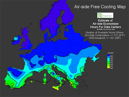Air-side Free Cooling Map