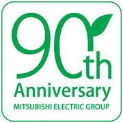 90th Anniversary Mitsubishi Electric Group logo