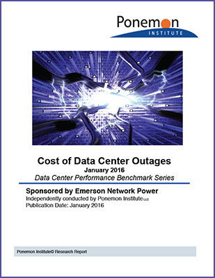 Cost of Data Center Outages 2016